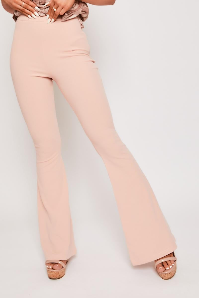 Pink high waisted pants discount