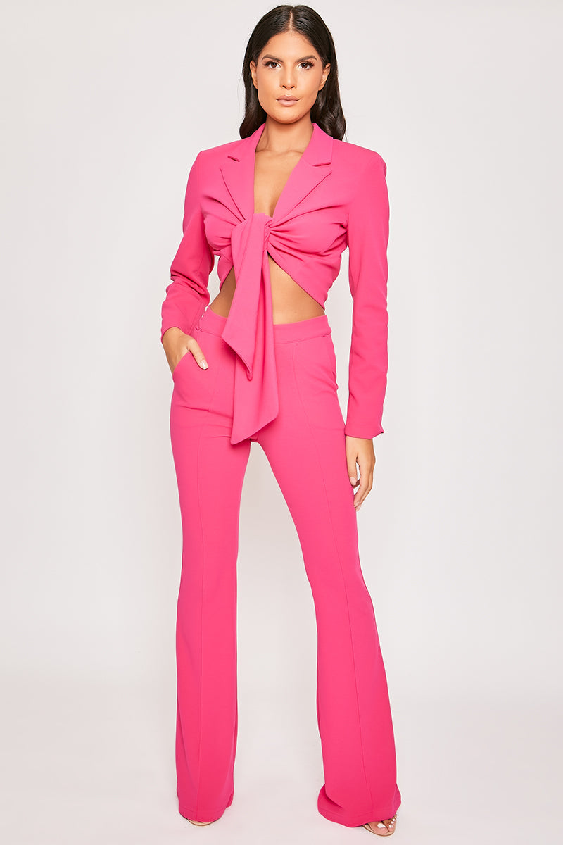 Pink blazer hot sale and pants