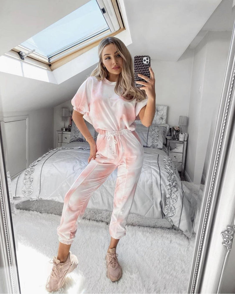 Tie die loungewear new arrivals set