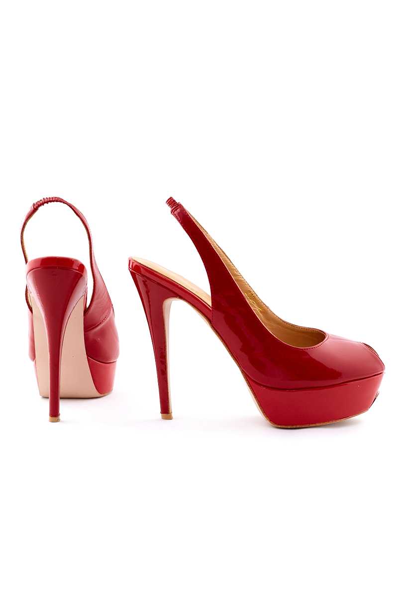 Rachael - Red Sling back heel