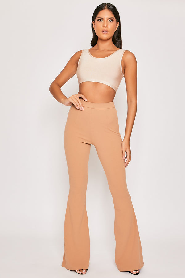 Lilly - Nude Bandage Crop Top