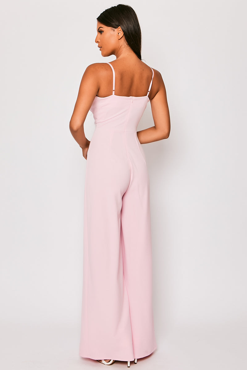 Apricot - Pink Tailored Sweetheart Jumpsuit