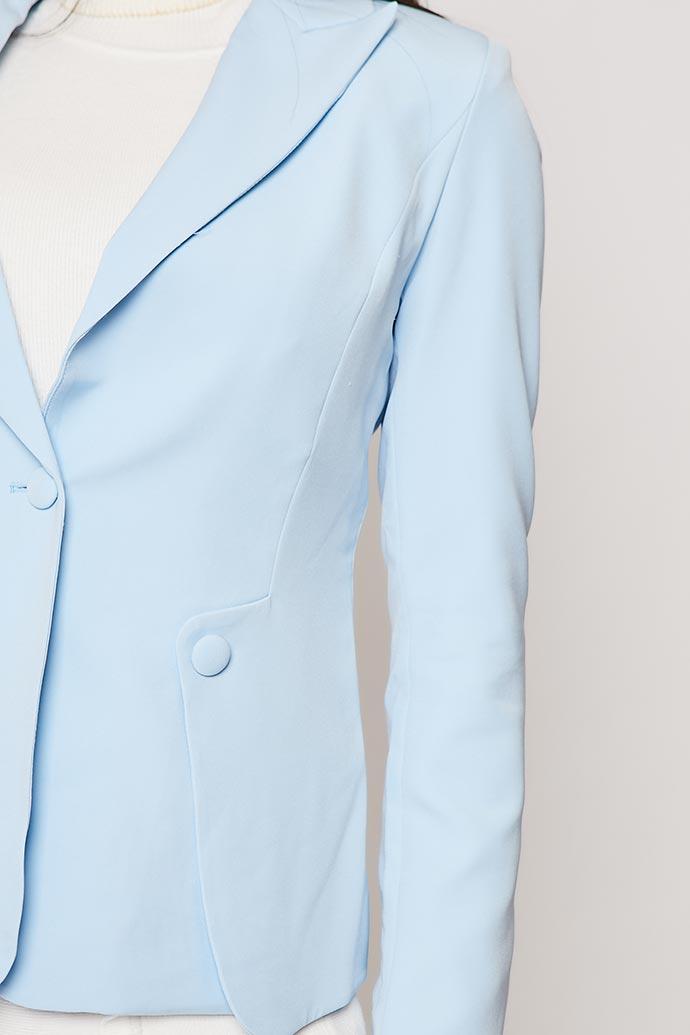 Felicita - Pale Blue Single Button Blazer