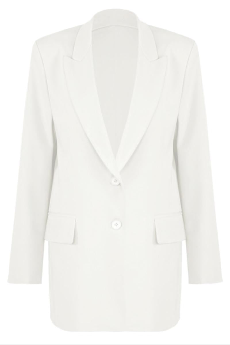 Lydia - White Oversized Tailored Blazer