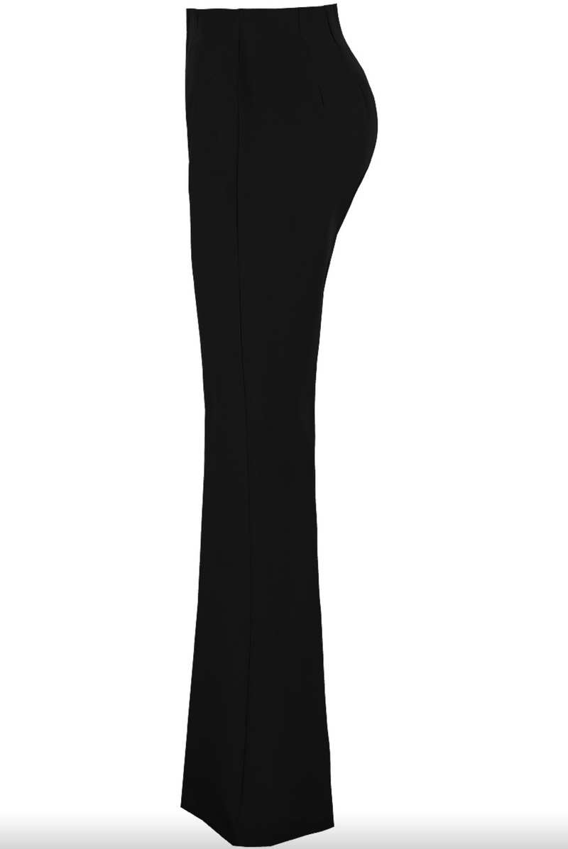 High waisted black hot sale flare pants