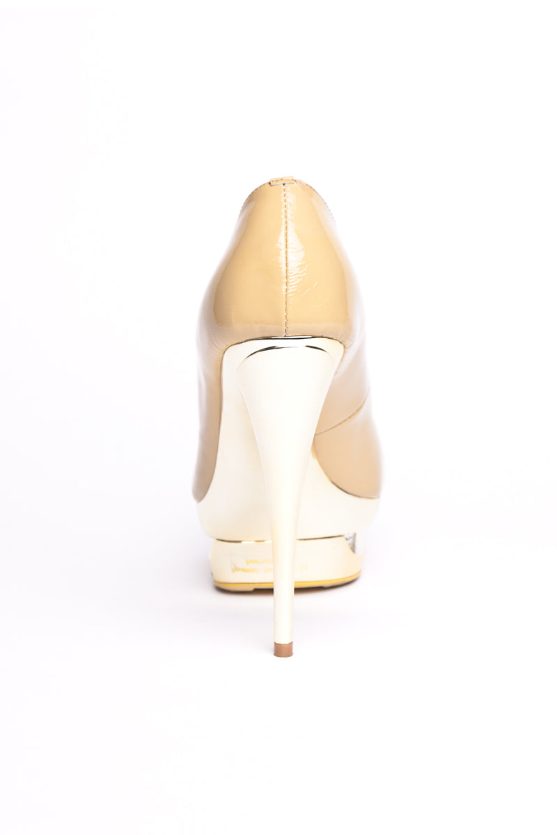 Chloe Nude Platform Heels | Miss G Couture